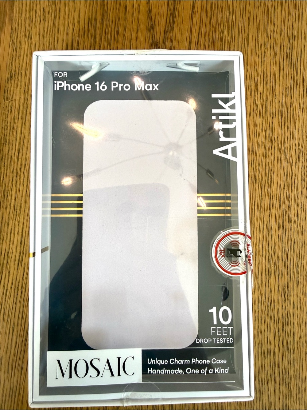 Artikl Mosaic iPhone 16 Pro Max Phone Case Black Charm Gemstone Boho New in Box - Picture 12 of 14